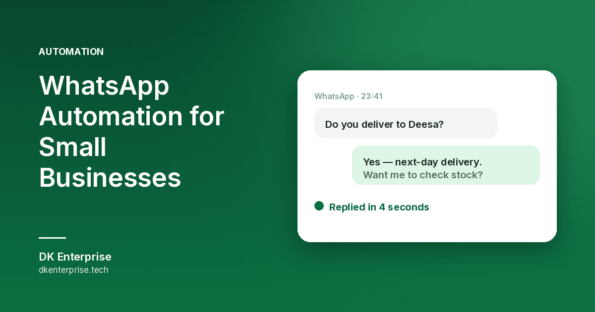 WhatsApp Automation for Small Businesses: The Complete 2026 Guide